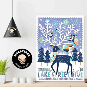 Lake Street Dive Live In Boston Ma At Mgm Music Hall At Fenway On Dec 13-14 2024 Home Decor Poster Canvas