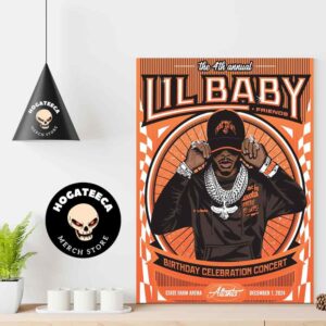 Lil Baby 4th Birthday Celebration Concert For Atlanta On Dec 7th 2024 At State Farm Arena US Home Decor Poster Canvas