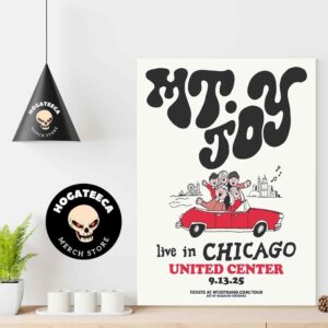 MT Joy Merch In Chicago At United Center On Septermber 13th 2025 Home Decor Poster Canvas