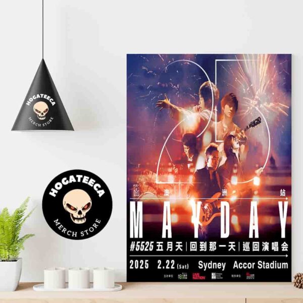 Mayday Show In Sydney In February 22 2025 At Accor Stadium Home Decor Poster Canvas