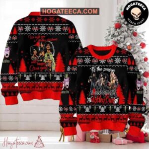 Motley Crue A Motley And Happy Crue Year Chirstmas Gifts 2024 Xmas Ugly Sweater