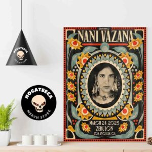 Nani Vazana Merch For Show At Zebulon In Los Angeles CA On March 24 2025 Home Decor Poster Canvas