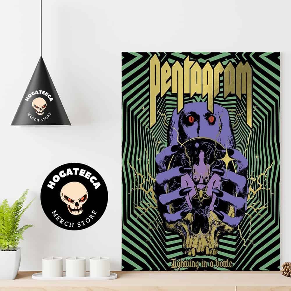 Pentagram Lightning In A Bottle Song On Jan 31st 2025 Home Decor Poster Canvas