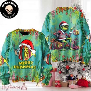 Phish Merry Phishmas The Grinch Waiting Chirstmas Gifts 2024 Xmas Ugly Sweater