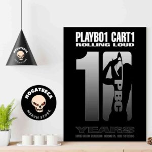 Playboi Carti Rolling Loud 10 Year Anniversary In Miami FL At Hard Rock Stadium On Dec 15 2024 Home Decor Poster Canvas