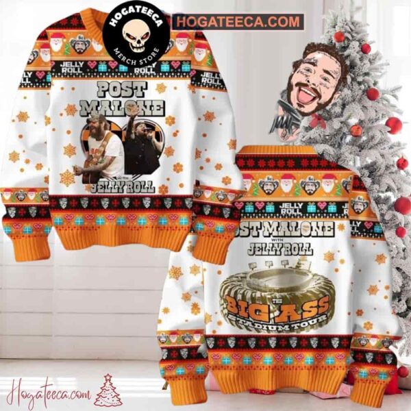 Post Malone Posty With Jelly Roll 2025 Chirstmas Gifts 2024 Xmas Ugly Sweater