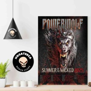 Powerwolf Summer Of The Wicked 2025 Performances Scheduled Home Decor Poster Canvas