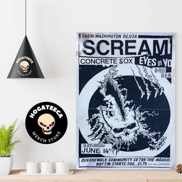 Scream DC With Concrete Sox On Jun 14th 2025 At Queenswalk Community Centre The Meadow Home Decor Poster Canvas