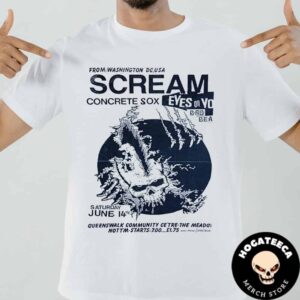 Scream Dc With Concrete Sox On Jun 14th 2025 At Queenswalk Community Centre The Meadow Unisex T-Shirt