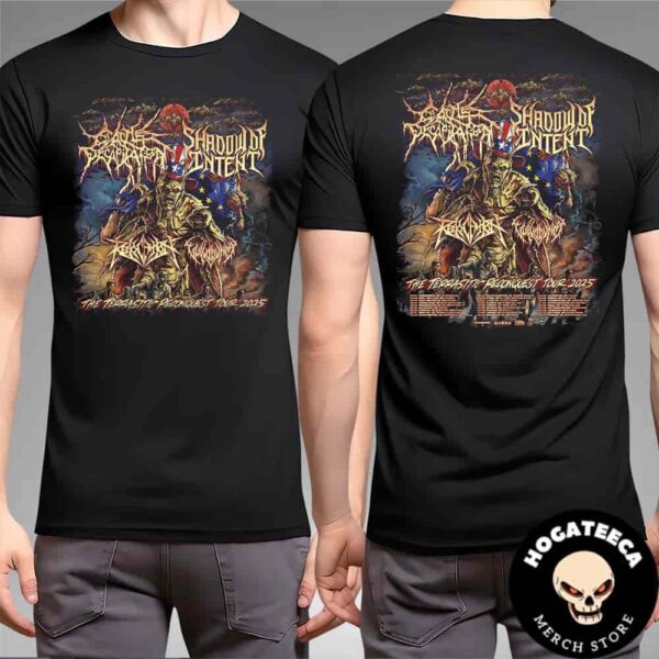 Shadow Of Intent Terrasitic Reconquest Tour 2025 Performances Scheduled On January Two Sides Unisex T-Shirt