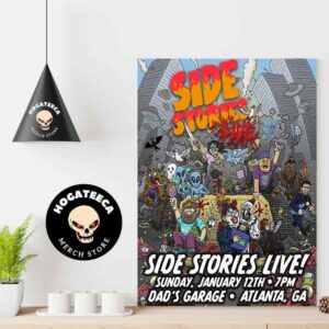 Side Stories Live Show In Atlanta On January 12th At Dad’s Grage Home Decor Poster Canvas