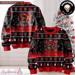 Slayer 2024 Christmas Life Is Cool Death Is Better Chirstmas Gifts 2024 Xmas For Family And Friends Ugly Sweater