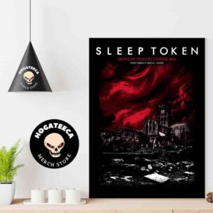 Sleep Token Merch Poster On Monday December 2nd 2024 At First Direct Arena In Leeds Home Decor Poster Canvas