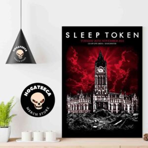 Sleep Token Merch Poster On Tuesday 26th November 2024 At Co-Op Live Arena Manchester Home Decor Poster Canvas