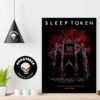 Sleep Token Merch Poster On Tuesday 26th November 2024 At Co-Op Live Arena Manchester Home Decor Poster Canvas