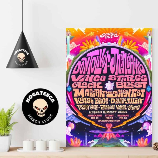 Souled Out Festival Full Lineup February 22-23-28 2025 Home Decor Poster Canvas