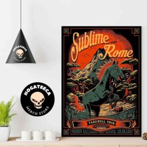 Sublime With Rome Farewell Tour Merch In Dever Colorado At Mission Ballroom On Dec 13-14 2024 Home Decor Poster Canvas