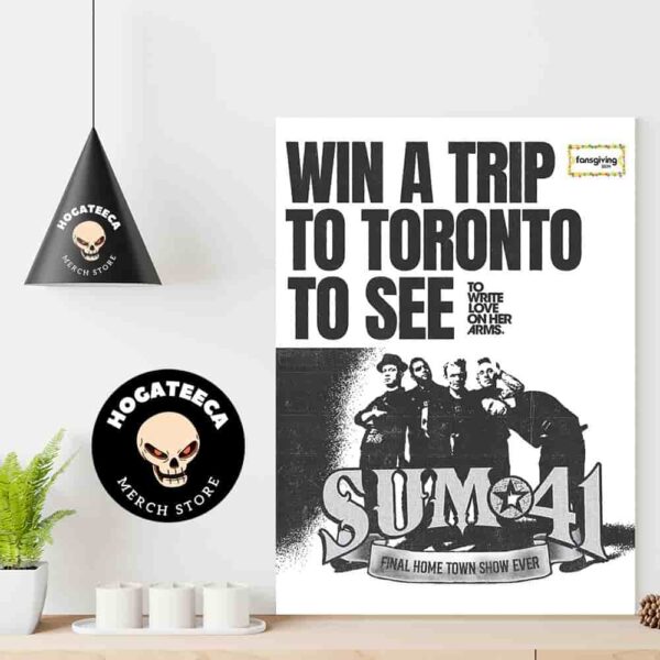 Sum 41 Win A Trip To Our Final Show Ever In Toronto Home Decor Poster Canvas