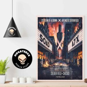 System Of A Down X Avenged Sevenfold On Aug 31th 2025 At Soldier Field Chicago Home Decor Poster Canvas