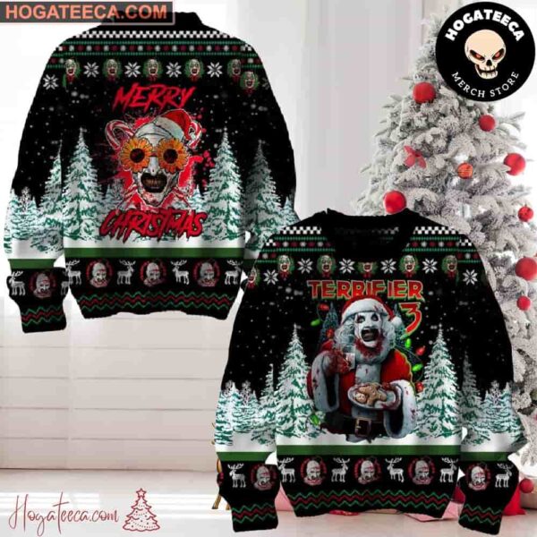 Ice Nine Kills Terrifiers Merry Christmas Is Merry And Scary Chirstmas Gifts 2024 Xmas For Family And Friends Ugly Sweater