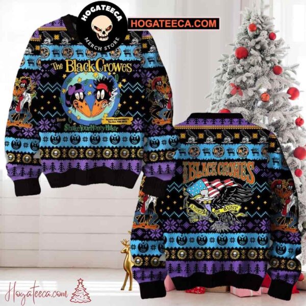 The Black Crowes A Morica Or Bust Chirstmas Gifts 2024 Xmas Ugly Sweater