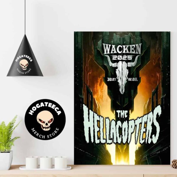 The Hellacopters Wacken Start On Jul 30th 2025 At German Home Decor Poster Canvas