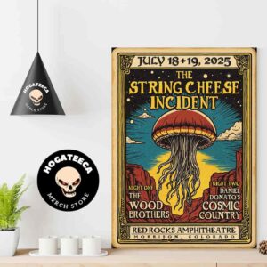 The String Cheese Incident Merch For Two Show July 18 19 2025 At Red Rocks Amphitheatre In Morrison Colorado Home Decor Poster Canvas