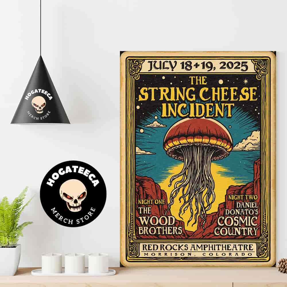 The String Cheese Incident Merch For Two Show July 18 19 2025 At Red Rocks Amphitheatre In Morrison Colorado Home Decor Poster Canvas