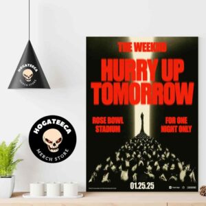 The Weeknd Hurry Up Tomorrow Merchandise At Rose Bowl Stadium On Janury 25 2025 Home Decor Poster Canvas