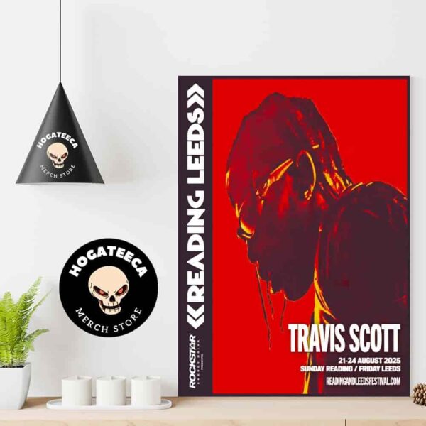 Travis Scott At The Reading And Leeds Festival In August 2025 Home Decor Poster Canvas