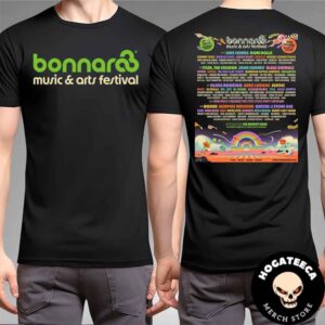 Bonnaroo Music And Art Festival On June 12-15 2025 In Manchester Tennessee With King Gizzard And The Lizard Wizard Full Lineup Two Sides Unisex T-Shirt