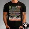 Bonnaroo Music And Art Festival On June 12-15 2025 In Manchester Tennessee With King Gizzard And The Lizard Wizard Full Lineup Two Sides Unisex T-Shirt