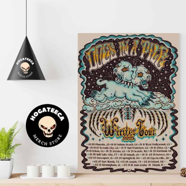 Dog In A Pile Winter Tour 2025 Performances Scheduled Home Decor Poster Canvas