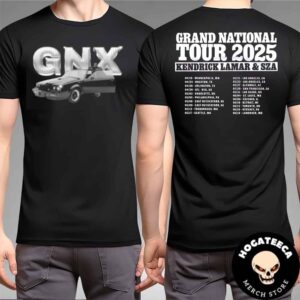 Grand National Tour 2025 Kendrick Lamar With SZA Performances Scheduled Two Sides Merchandise Unisex T-Shirt