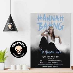 Hannah Bahng The Abysmal Tour Worst Night Of Your Life Australia On March 19-23 2025 Home Decor Poster Canvas