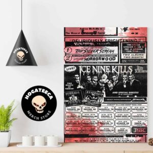 Ice Nine Kills The Silver Scream-A-Thon US Headline Tour 2025 Performances Scheduled Home Decor Poster Canvas