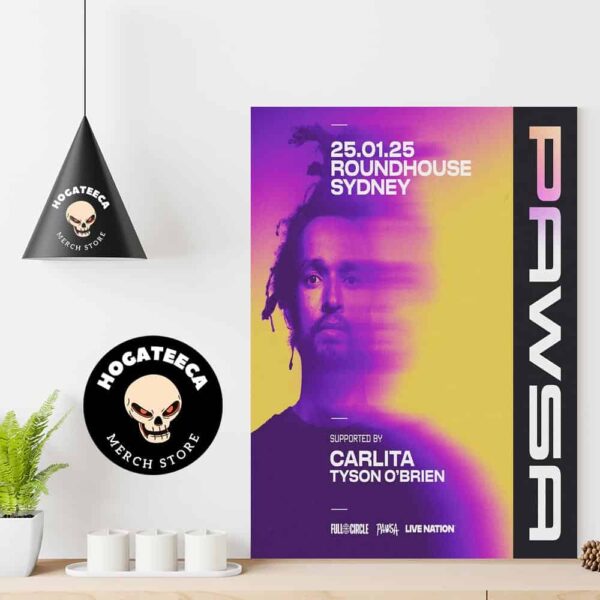 Pawsa Merch For Show At Roundhouse Sydney On January 25 2025 Home Decor Poster Canvas