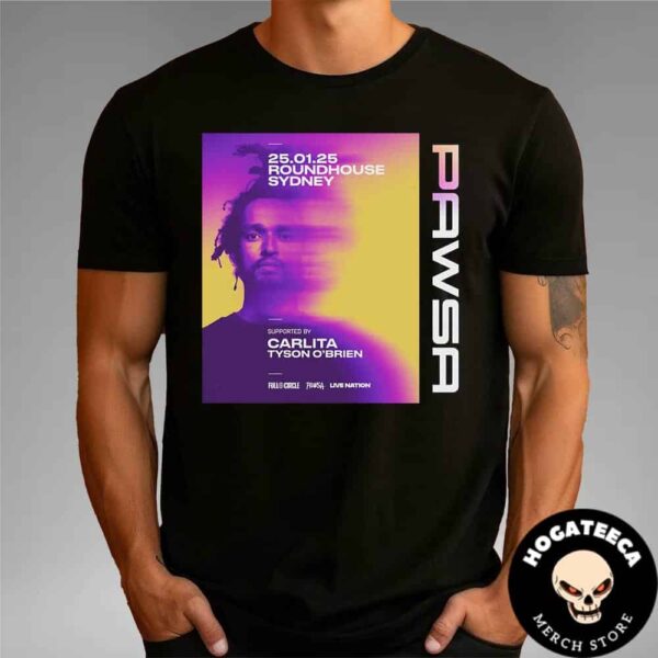 Pawsa Merch For Show At Roundhouse Sydney On January 25 2025 Unisex T-Shirt