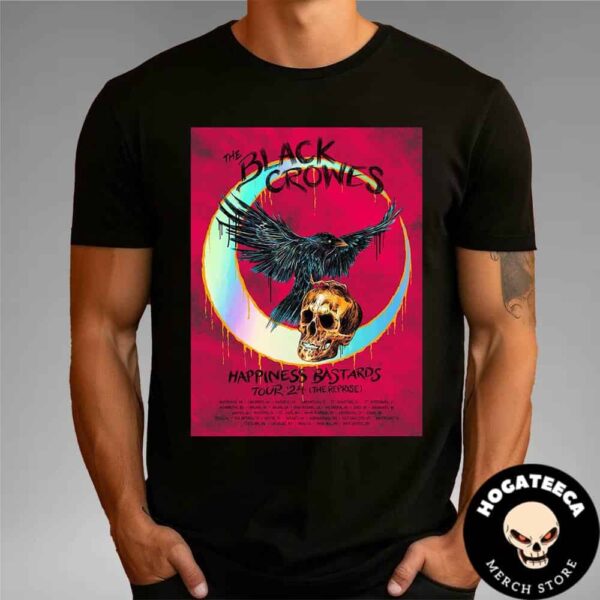 The Black Crowes Happiness Bastards Tour 2024 Performance Scheduled Unisex T-Shirt