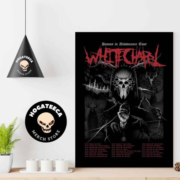 Whitechapel Hymns In Dissonance Tour 2025 Performances Scheduled Home Decor Poster Canvas