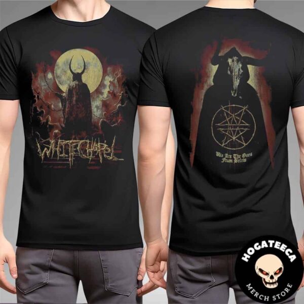 Whitechapel Hymns in Dissonance Tour Merch From Below Faded Black Two Sides Merchandise Unisex T-Shirt